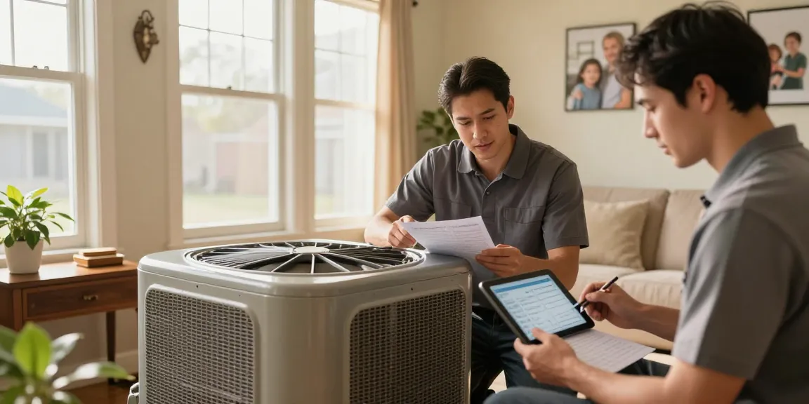 HVAC Stevens Point WI technicians providing residential service in a cozy home environment