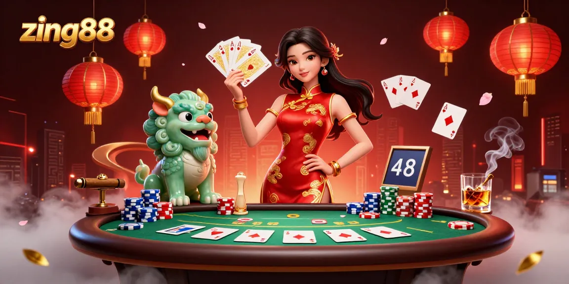 Experience thrilling gaming action at zing88 with vibrant characters and dynamic casino elements.