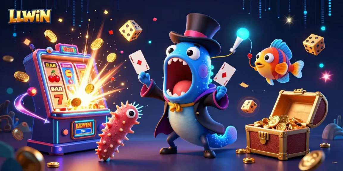 Experience thrilling gaming adventures at LLWIN with vibrant visuals of jackpot excitement and casino magic.